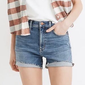 Madewell High-Rise Denim Shorts in Quintell Wash: TENCEL™ Lyocell Edition
